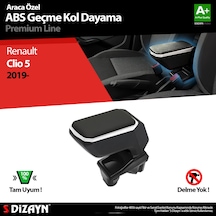 S-Dizayn Renault Clio 5 Kol Dayama Kolçak Geçmeli ABS Gri 2019 Üz