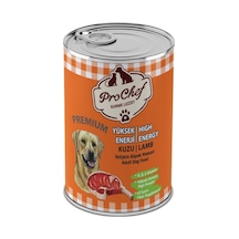 Prochef Kuzu Etli Kıyılmış Premium Yüksek Enerji Yetişkin Köpek Maması 12 x 415 G