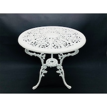 Aluminyumdokumcu Döküm Osmanlı Masa 65 Çap Beyaz