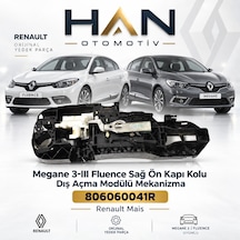 Mais Megane 3-ııı Fluence Sağ Ön Kapı Kolu Dış Açma Modülü Mekanizma 806060041r -renault Mais
