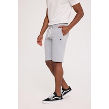 The Crow Tango Sweatshort Gri Melanj Polyester Pamuk Şort Gri Melanj