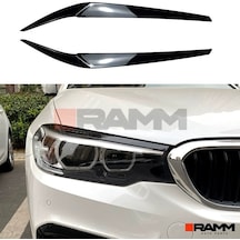Bmw G30 Far Kaşı Sağ + Sol Parlak Siyah