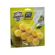 Formula 505 100gr 4 Hafta 4'lu X 2 Adet 6etki Kireç Önleyici Limon Köpük Wc Blok Hoş Koku Kir Gider - 12'li Paket