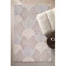 Villadia Home Textile Modern Desen Emboss Baskılı Dekoratif Kaymaz Taban Yıkanabilir Halı Yolluk Elit Şık Salon Oturma Odası Mutfak Koridor Antre Yatak Odası Halısı Yolluk Vdht4049multi Vdh4049multi