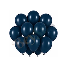 Derin Okyanus Renk Lateks Retro Balon 30 Cm - 12 Adet Lacivert