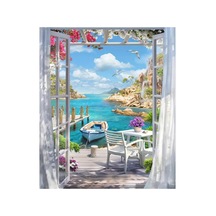 5d Elmas Boncuk Taş Işleme Mozaik Goblen Kit 50x40cm Gc87425 Diamond Painting