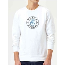 Shawn Mendes Peace 1998 Logo Baskılı Beyaz Erkek Sweatshirt