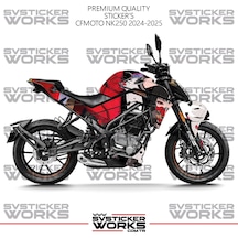 Cfmoto 250nk Kaplama Sticker Katana Girl Design Motor Kaplama Modeli Hazır Kit 2023-2026 Uyumlu