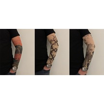 Giyilebilir Dövme 3 Çift 6 Adet Kol Çorap Dövmesi Sleeve Tattoo Set22