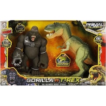 Mey İthalat S01071144 Oyun Set Primal Clash Gorilla/trex 2li