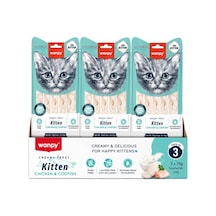 Kitten Tavuklu Morina Balıklı Krema Yavru Kedi Ödülü, 5x14 Gr 6927749874072