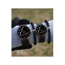 Çift Saatleri Unisex Siyah Sevgili Çift Kol Saatleri