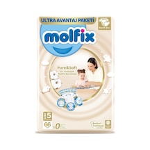 Molfix Bebek Bezi Pure&soft Junior 5 Beden Aylık Paket 66 Adet