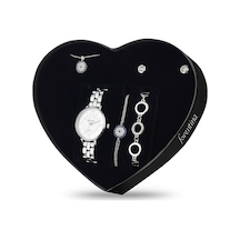 Forentina Nazar Boncuklu Kolye Bileklik Küpe Saat - Hediye Seti P