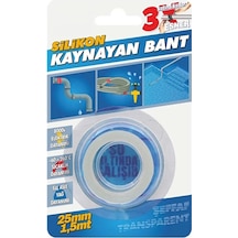 Silikon Kaynayan Tamir Bandı 25 MMx1.5mt Şeffaf Bant