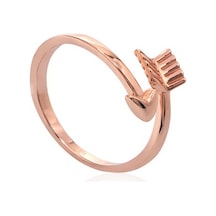 Emılıano Jewellery 925 Ayar Yuzuk Gümüş - Rose Gold
