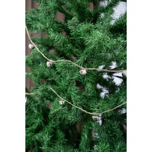 Yılbaşı Jüt İp Gümüş Zilli Zincir Noel Çam Ağaç Süsü Gümüş - 667570557
