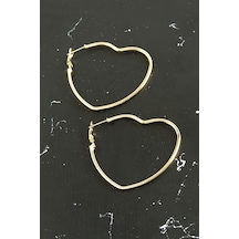 Kalp Trend Küpe 4,5 Cm-sarı N162 çok renkli