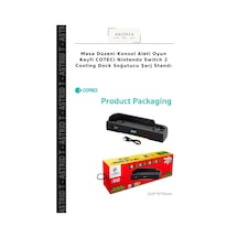 Masa Düzeni Konsol Aleti Oyun Keyfi Coteci Nintendo Switch 2 Cooling Dock Soğutucu Şarj Standı