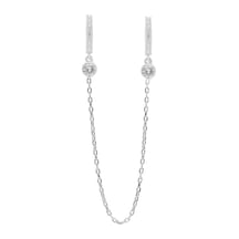 Double String Küpe 719904 Silver