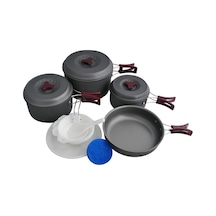 Freecamp Anodize Alüminyum Kazanlı Yemek Seti Çok Renkli