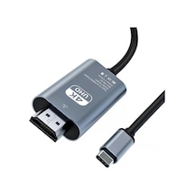 Hdmı Çevirici Usb C Hdmı 4k 60hz Hdmı, 200cm Usb C Hdmı Adaptör Usb C Hdmı Uyumlu Thunderbolt Type-c To Hdmı 2 Metre Kablo Uzunluğu Zr854