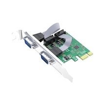 Pcı Express To 2 Port 9 Pin Rs-232 Seri Com Db9 Genişletme Kartı