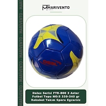 Delux Serisi Ftr-800 3 Astar Futbol Topu No:5 330-340 Gr Rekabet Takım Sporu Egzersiz Çok Renkli