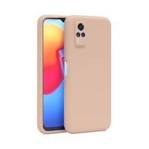 Vivo Y53s Kılıf Nano İçi Kadife Silikon - Pudra 0.2M-Çok Renkli