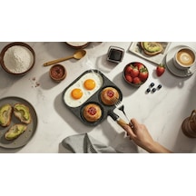 3 Bölmeli Granit Döküm Tava Pancake Yumurta Mücver Omlet Tavası Diğer 3 Bölmeli Granit Döküm Tava Pancake Yumurta Mücver Omlet Tavası Diğer