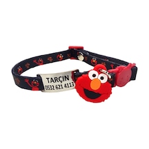 Ayz Markalama Güvenlik Kilitli İsimli Kedi Tasması Kedi Madalyon Elmo