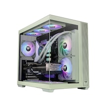 Thermaltake View 380 Matcha Green Tempered Glass Argb Usb 3.2 Atx Mid Tower Kasa