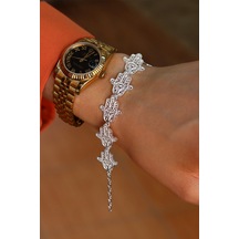 Fatıma Ana Eli Model 925 Ayar Gümüş Telkari Kadın Bileklik 201024178 Gümüş