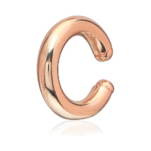 Emılıano Jewellery 925 Ayar Kıkırdak Küpe Gold - Gümüş