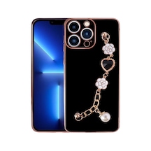 Zore İphone 12 Pro Uyumlu El Tutamaçlı Kamera Korumalı Ogaa Taka Silikon Kılıf-siyah