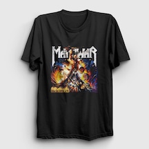 Presmono Unisex Hell On Stage Manowar T-shirt Siyah