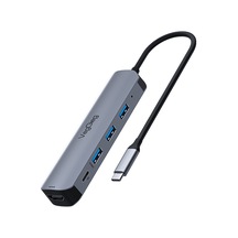 Veggieg Type-c Pd100w 5 Portlu 4k 30hz Hdmı 100mbps Ethernet Usb 2.0 + Usb 3.0 Çoklayıcı Hub