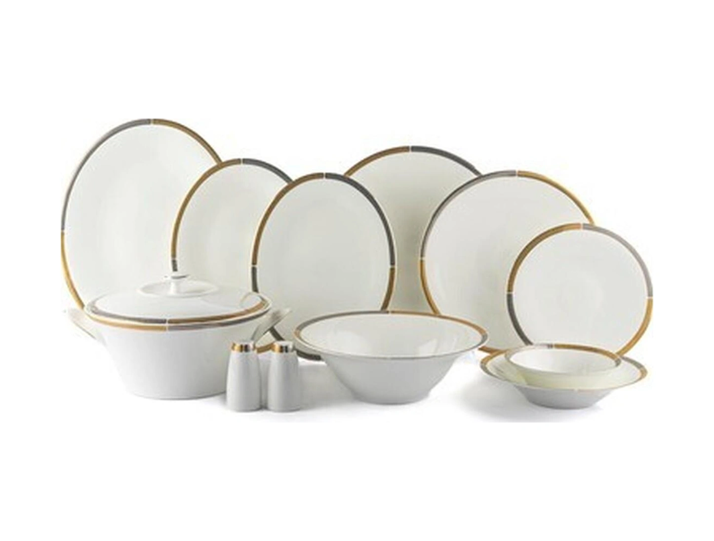 Mikasa Moor Adonita 74 Parça Bone China Yemek Takımı Süt Beyazı