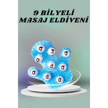 9 Bilyeli El Şeklinde Omuz Bacak Masaj Aleti Masaj Eldiveni Giyilebilir Plastik Vücut  Diğer