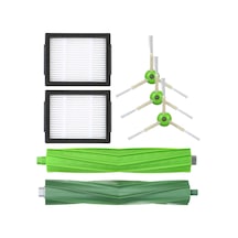 Fosenze İrobot Roomba İ7/i7+ E5 E6 E7 Yedek Parça Seti - 3 Yan Fırça + 2 Filtre + 2 Ana Fırça