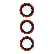 Lvsqvr Newface Samsung Uyumlu Galaxy S23 Ultra Metal Kamera Lens - Kırmızı