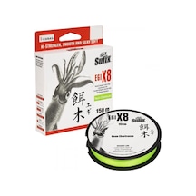 Sufix Egi X8 İp Misina Neon Chartreuse - 0.148mm - 150m - 7.5kg