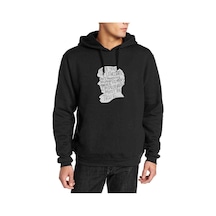 Sherlock Impossible Baskılı Siyah Erkek Kapşonlu Sweatshirt