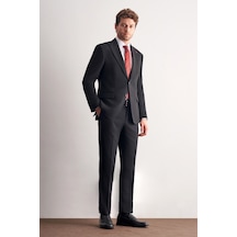 İmza Siyah Kırlangıç Yaka Tam Astar 6 Drop Slim Fit Esnek Takım Elbise 1001265163