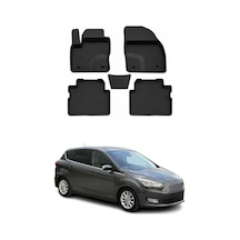 Ford C-max 2 2011-2015 Uyumlu 4d Havuzlu Paspas Kauçuk Siyah 5 Parça