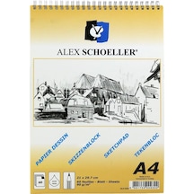 Alex Schoeller A4 Spiralli Eskiz Defteri 60 Yaprak 90 Gram