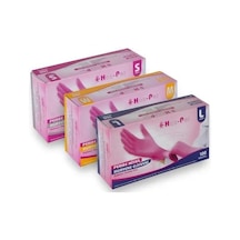 Haspet Pembe Nitril Pudrasız Eldiven