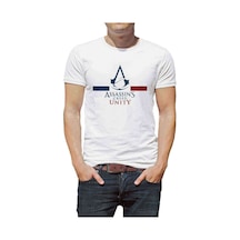 Assasin Creed Unity Baskılı Beyaz Erkek Tshirt (530996231)