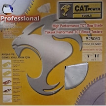 Sunta - Ahşap Elmas Daire Testere 250 Mm X 30 Mm - 60 Diş Elmas Testere Cat