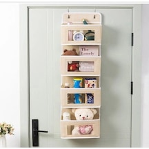 Novahub Kahverengi Dokunmamış Saklama Çantası, Duvar Ve Dolap Asılı, Bebek Bezi Ve Mutfak Depolama Çantası Kahverengi